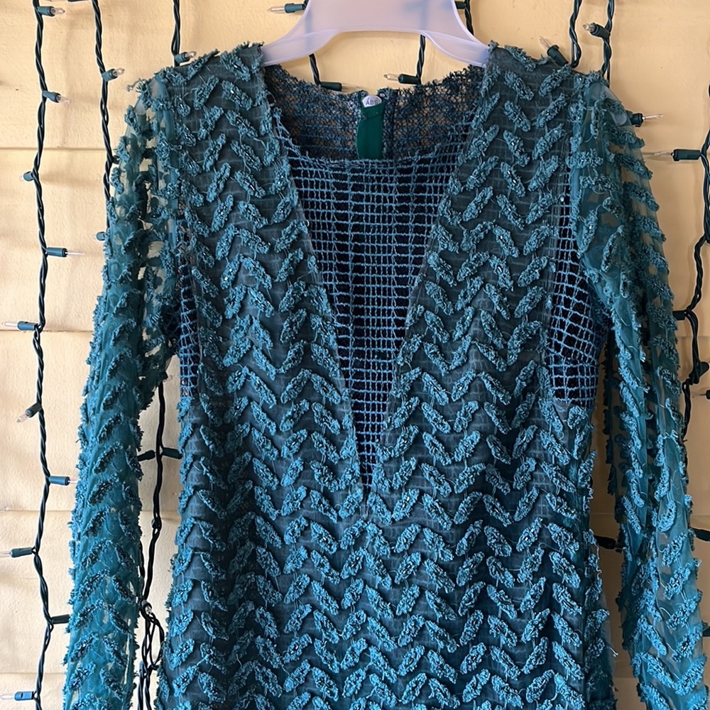Anthropologie Tracy Reese Underwood/Shera Long-sleeve Shift Dress, Lace - Picture 3 of 13